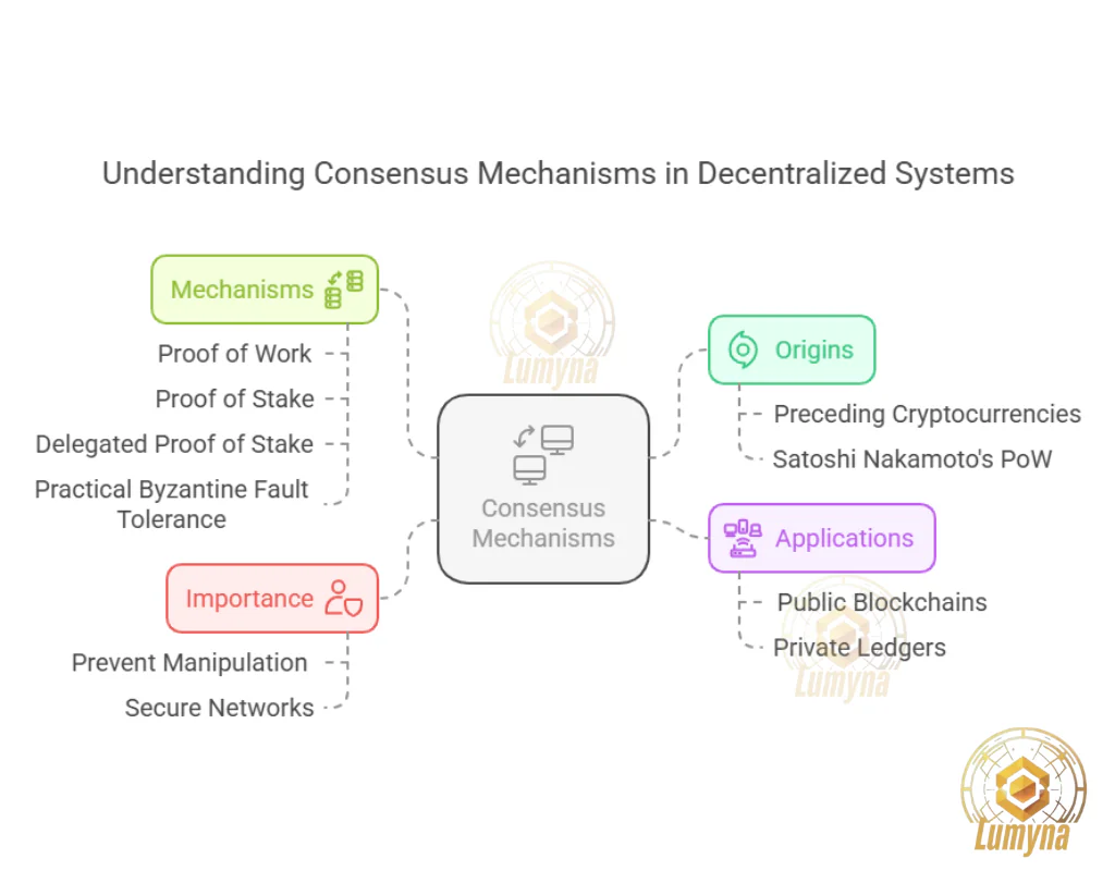 What is the concesus mechanism? Explain by Lumyna