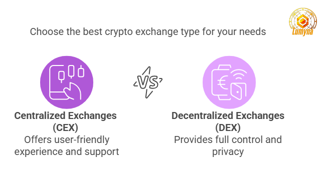 Centralized exchanges vs decentralized exchanges