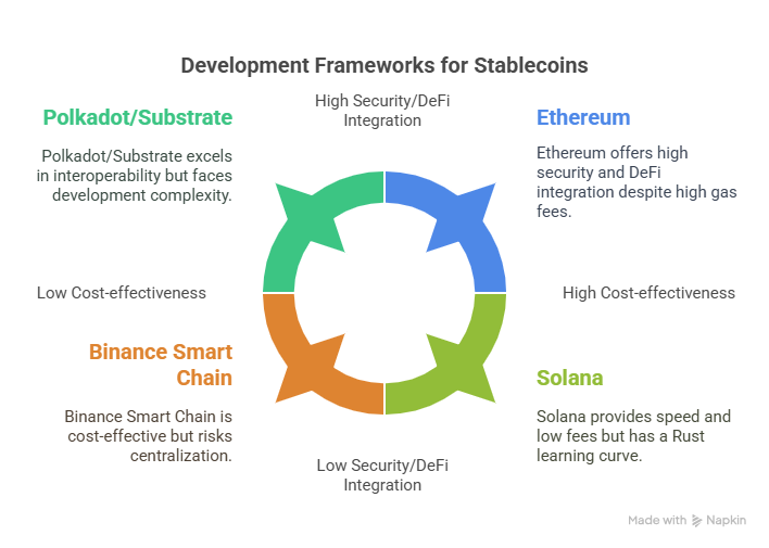 Development frameworks for stablecoin